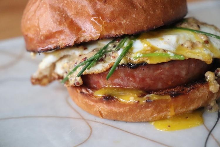 Fried bologna sandwich from Grace Meat + Three