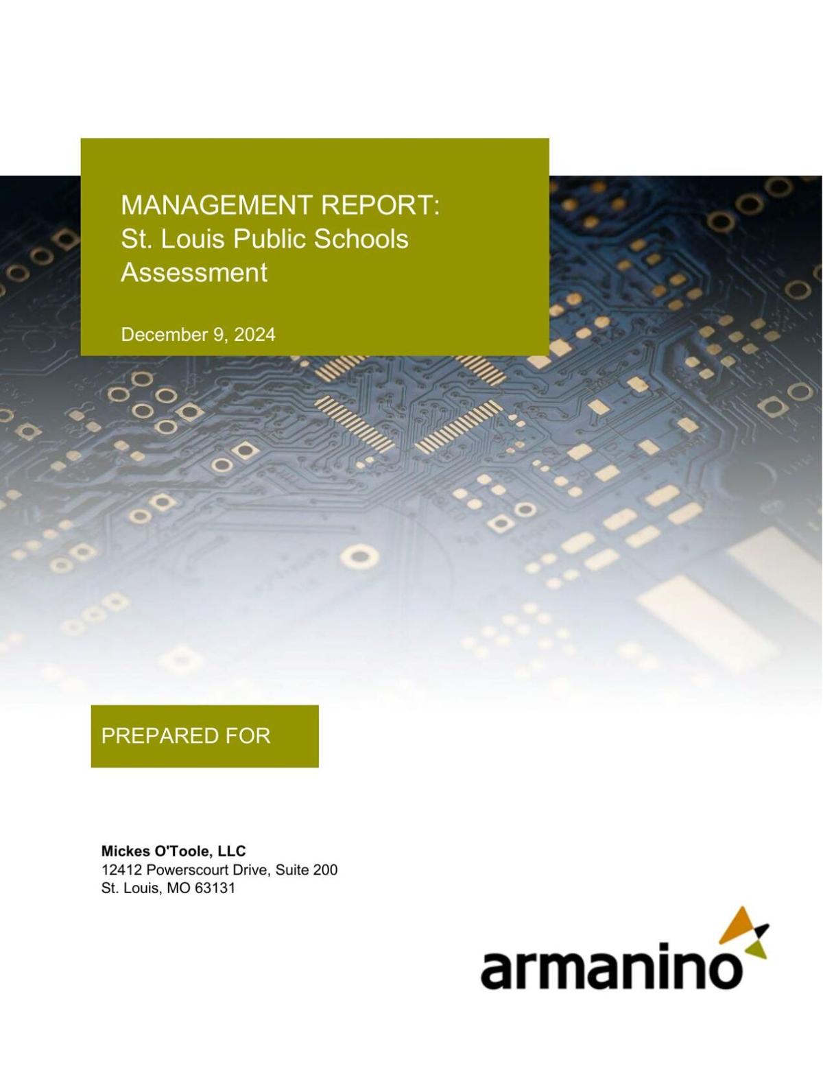 Management Report: St. Louis Public Schools Assessment