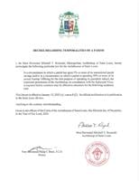 St. Louis archbishop’s decree for parish schools