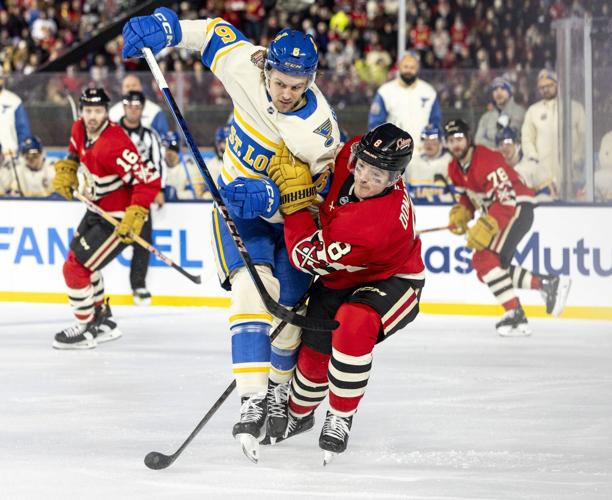 The Blues and Blackhawks take Wrigley Field for the Winter Classic